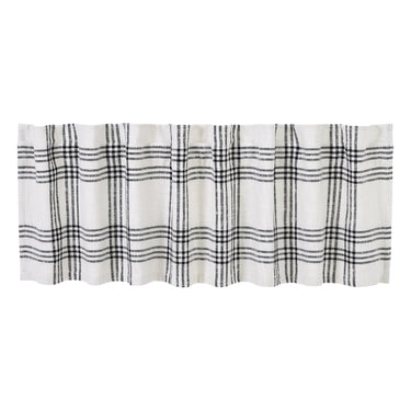 Black Plaid Valance Curtain 19x90 VHC Brands - The Fox Decor